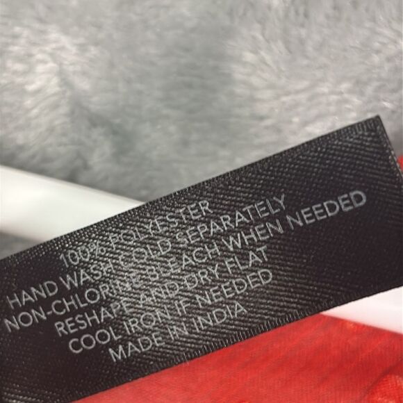 Lane Bryant Bright Red White Tropical Floral Wrap Bathing Suit Cover Up One Size - Picture 8 of 9